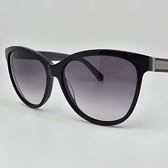 Marc Jacobs MMJ411/S Black Frame Grey Lens Cat Eye Sunglasses w/ Case 57-15-140 - Picture 3 of 14